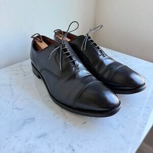 Allen Edmonds Kingswood Cap-Toe Oxford Black 12D Goodyear Welt USA